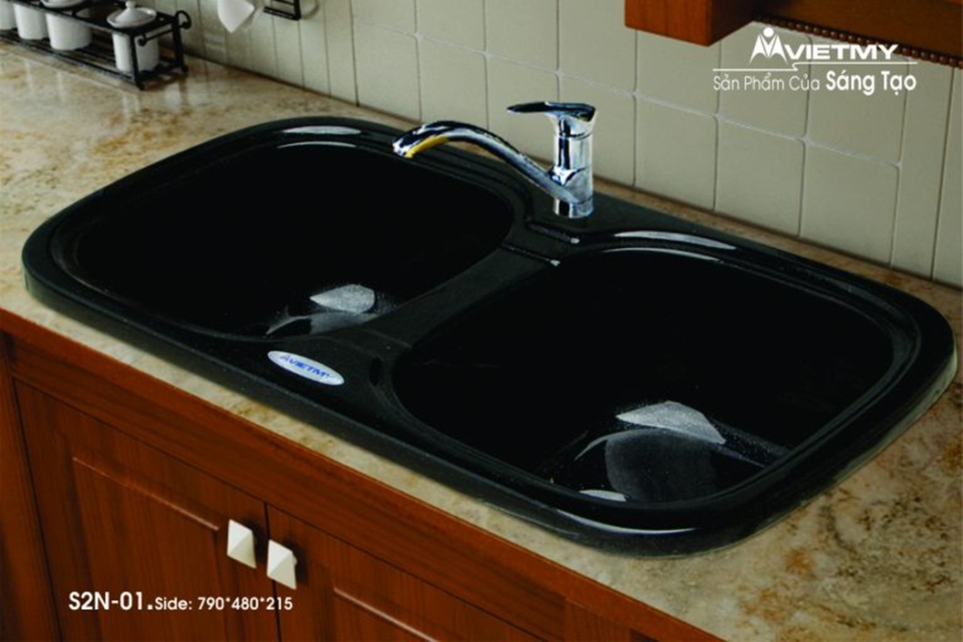 Chậu chén đá nhân tạo Việt Mỹ S2N-01
